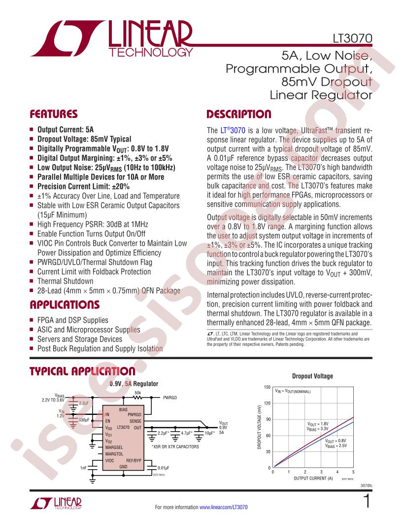 LT3070 Datasheet