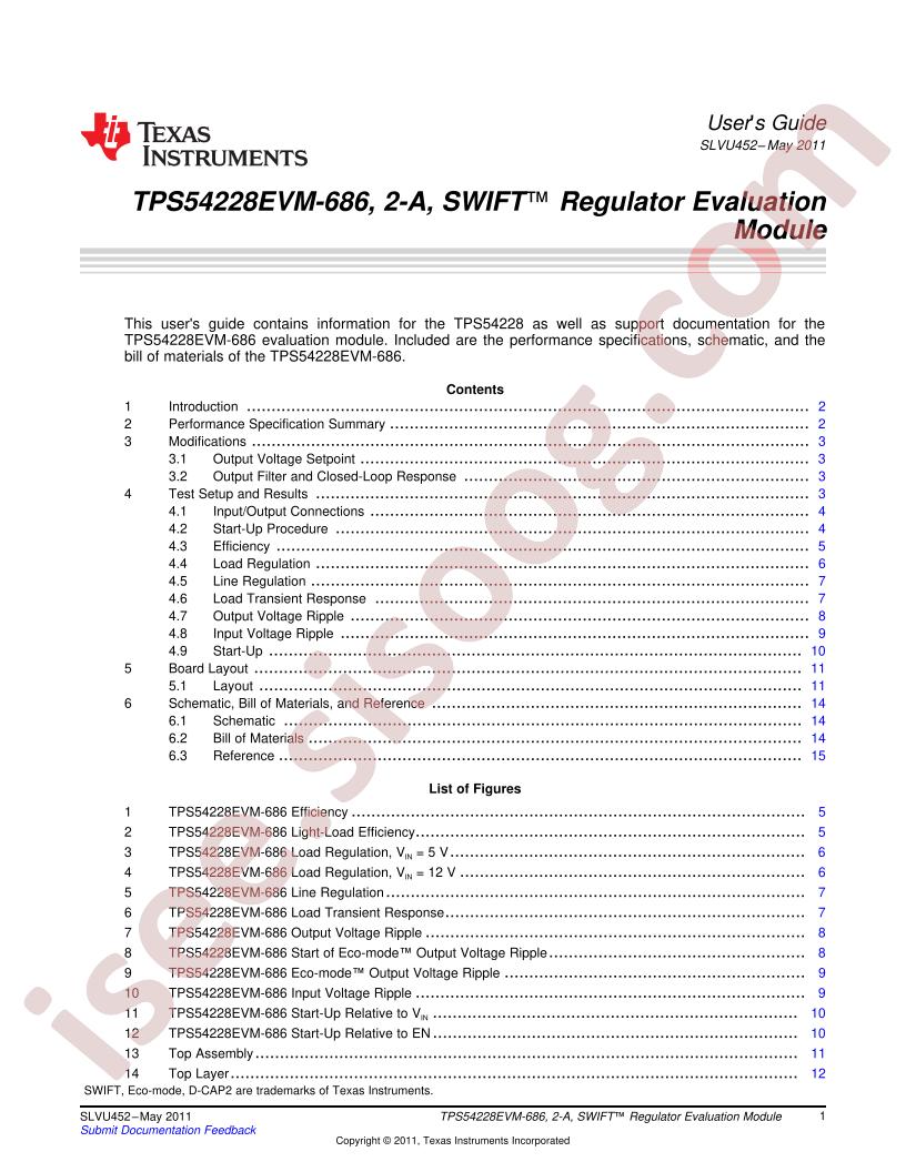 TPS54228EVM-686 User Guide