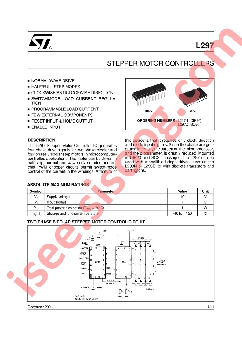 L297 Datasheet