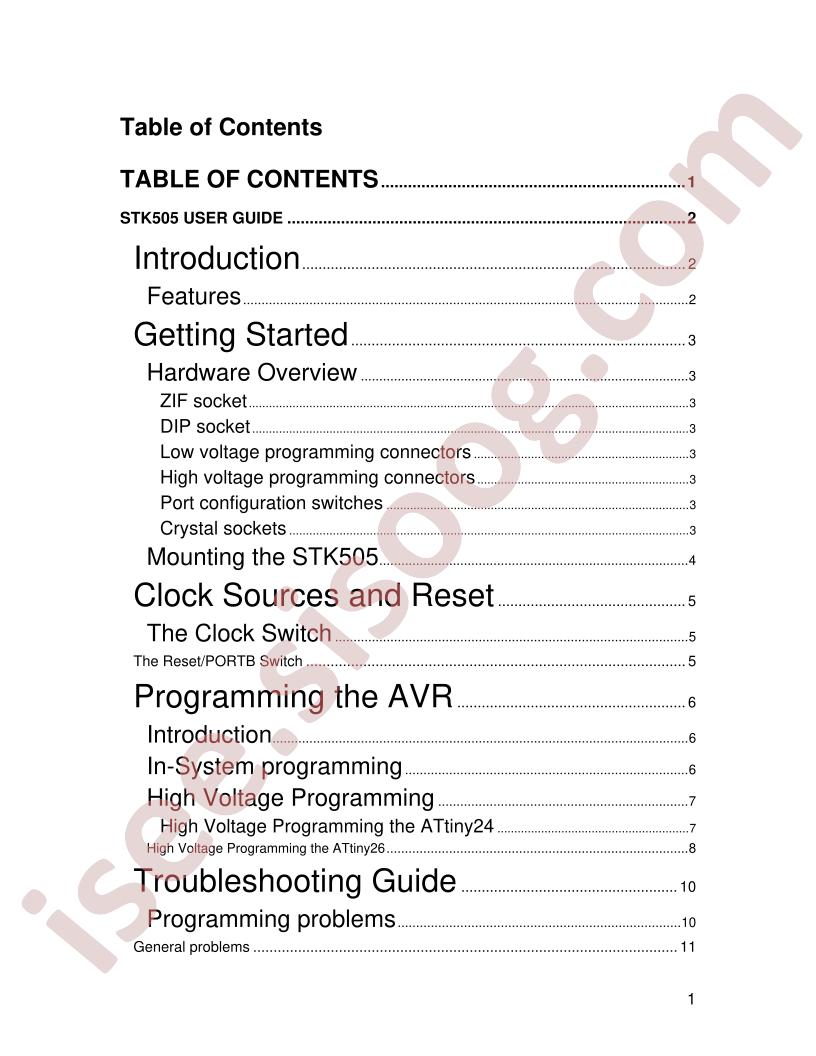 STK505 User Guide