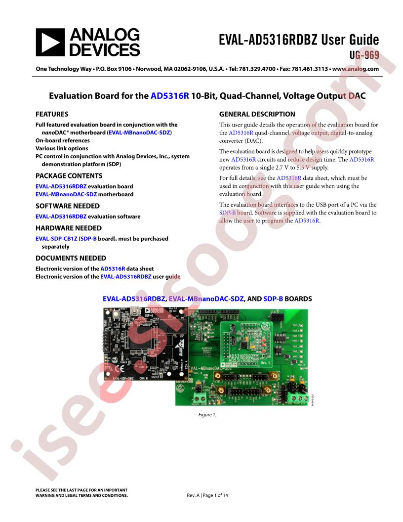 EVAL-AD5316RDBZ Guide