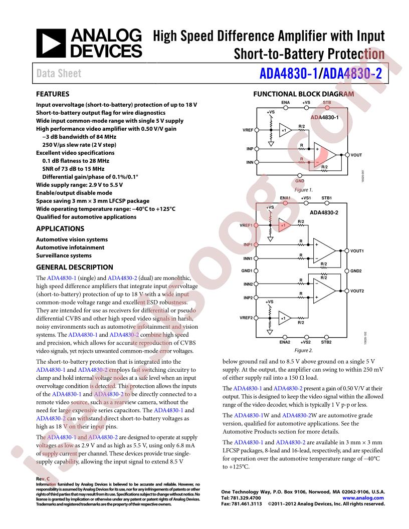 ADA4830-1,-2