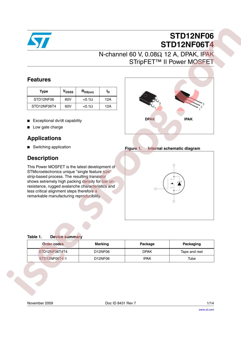 STD12NF06(T4)