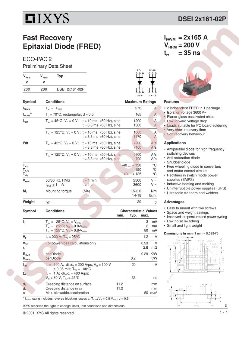 DSEI2X161-02P