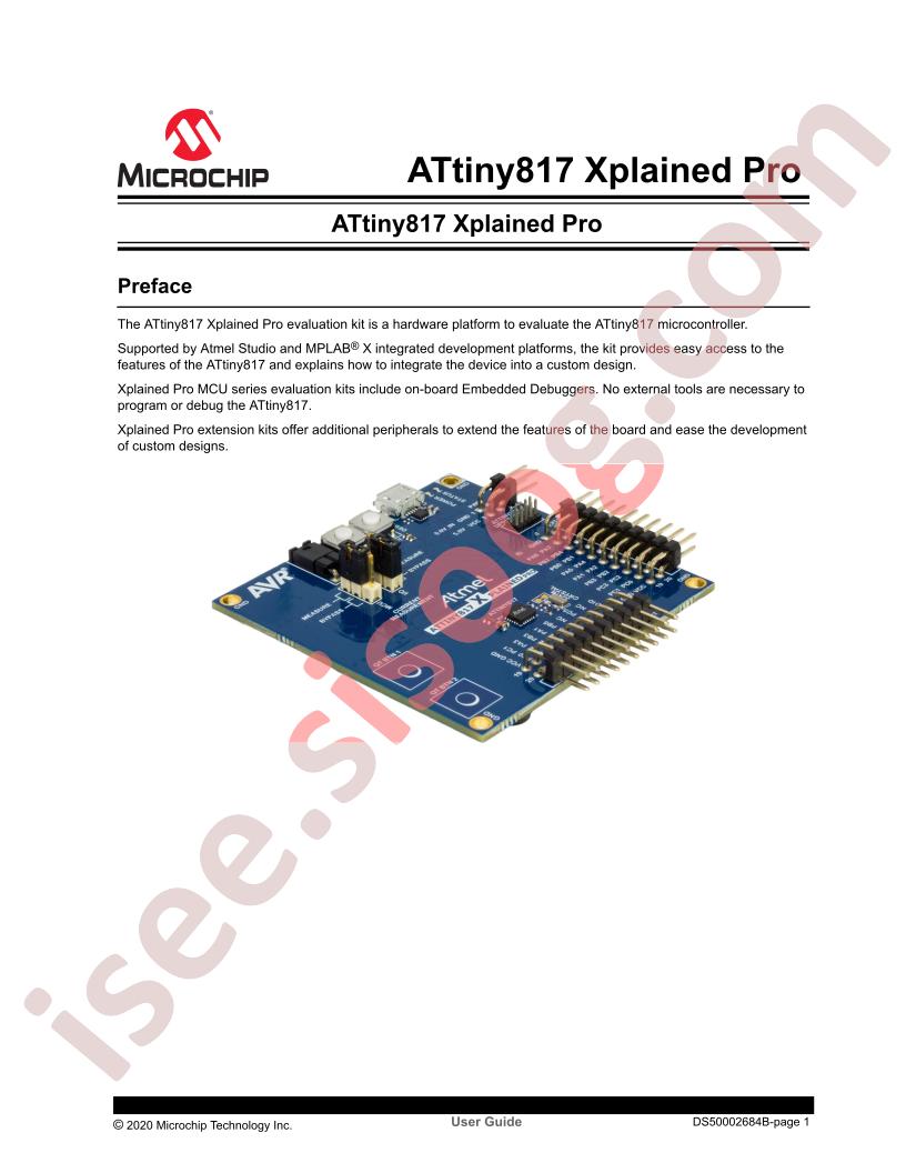 ATtiny817 Xplained Pro Guide