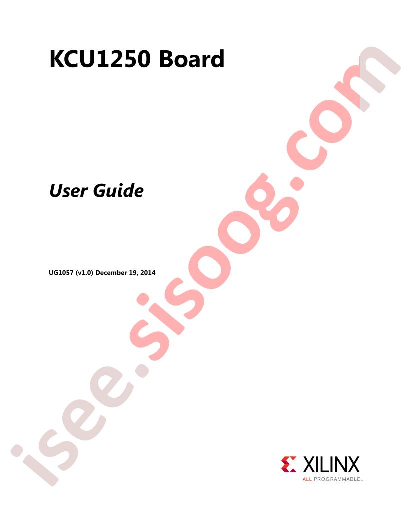 KCU1250 Board Guide