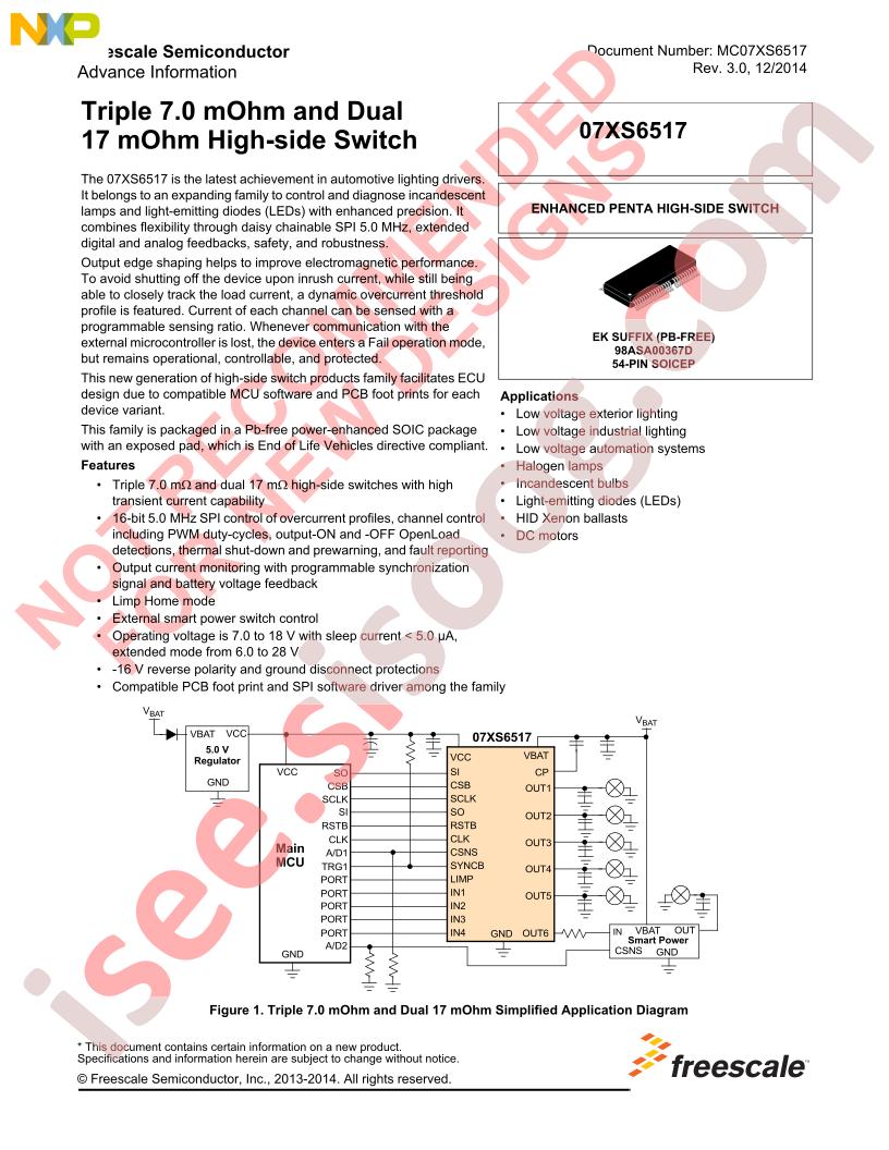 MC07XS6517 Datasheet