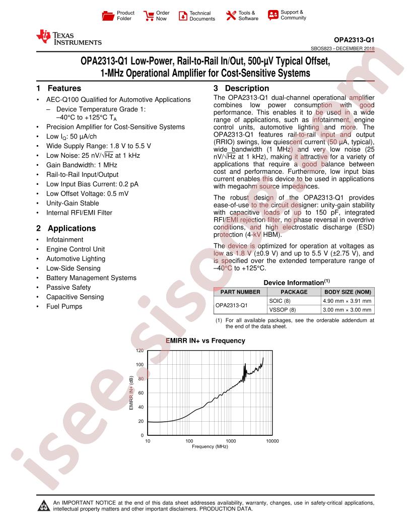 OPA2313-Q1