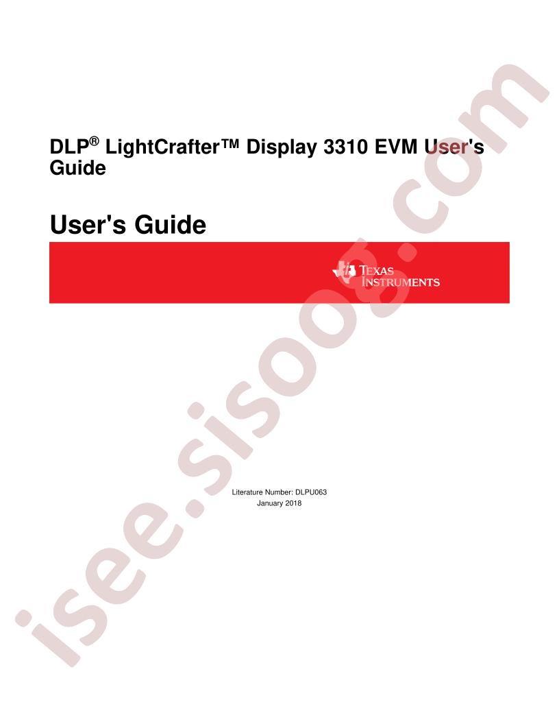 DLPDLCR3310EVM User Guide