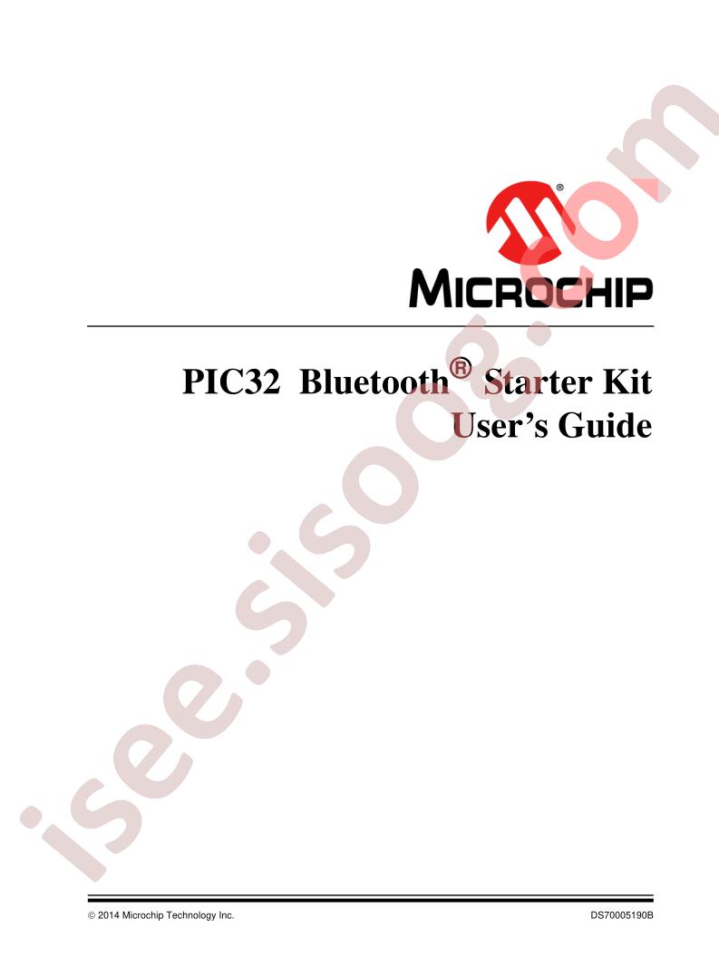 PIC32 Bluetooth® Starter Kit Guide