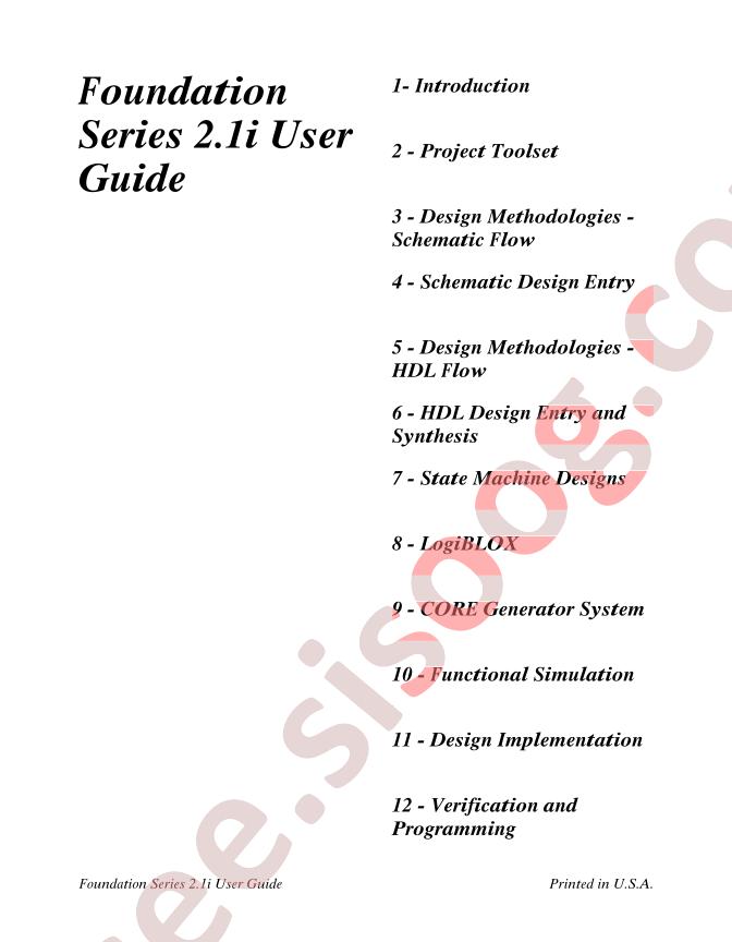 Foundation Series 2.1i User Guide