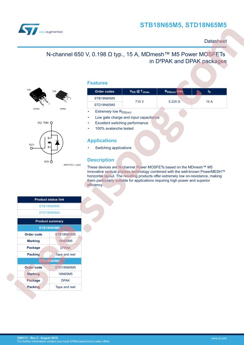 STx18N65M5