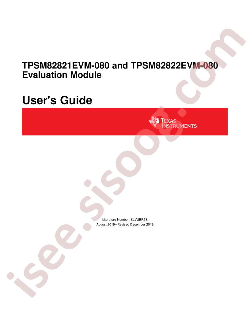 TPSM82821EVM-080, TPSM82822EVM-080 User Guide