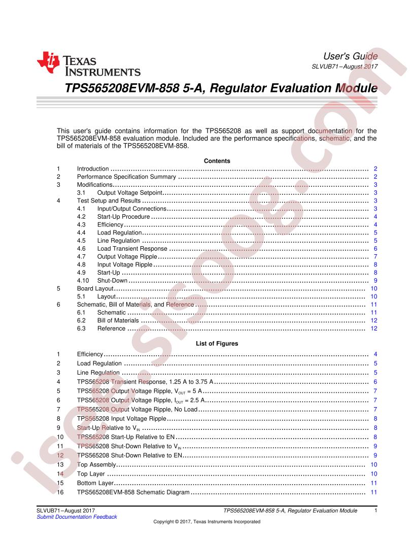 TPS565208EVM-858 User Guide