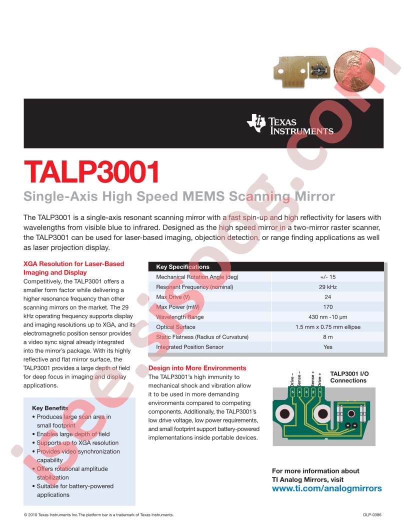 TALP3001 Flyer
