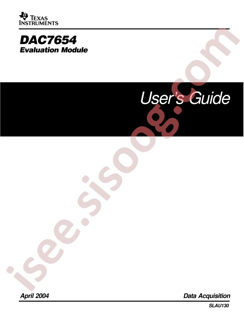 DAC7654 EVM