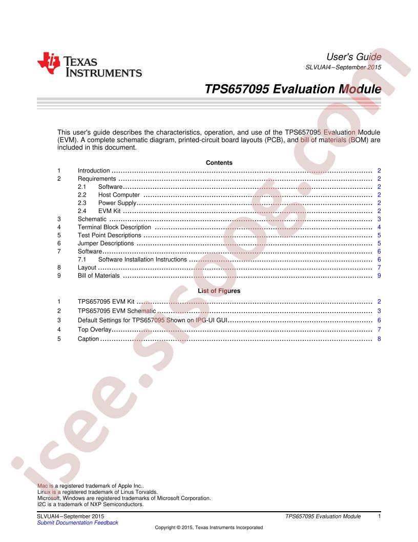 TPS657095EVM User Guide