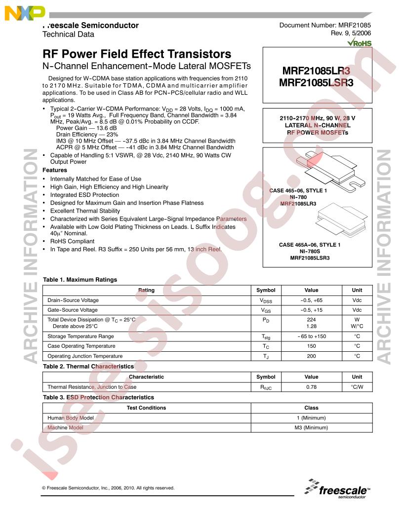 MRF21085LSR3
