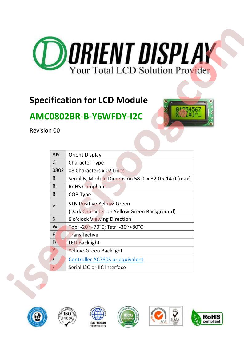 AMC0802BR-B-Y6WFDY-I2C Datasheet