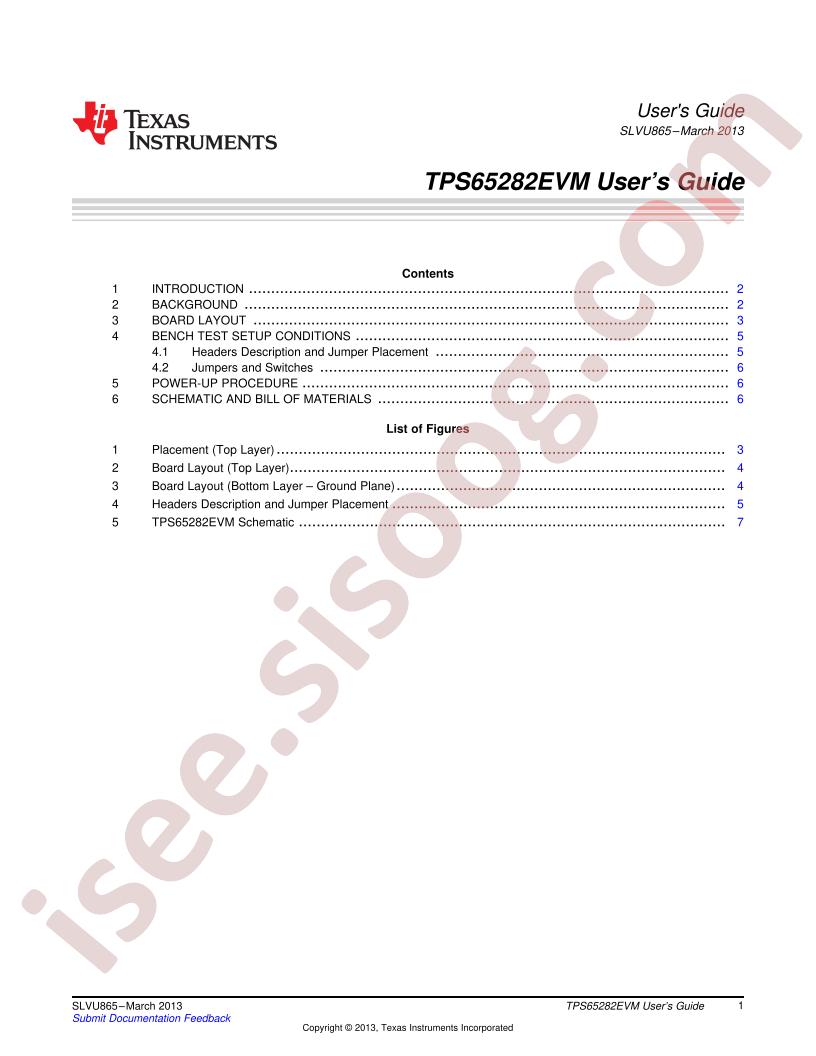 TPS65282EVM User Guide