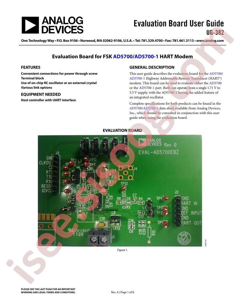 AD5700(-1) Eval Brd Guide