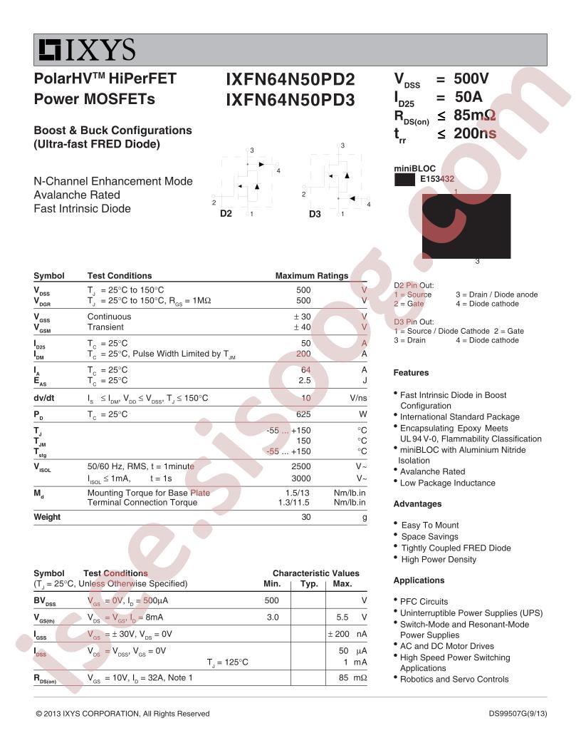 IXFN64N50PD(2)3