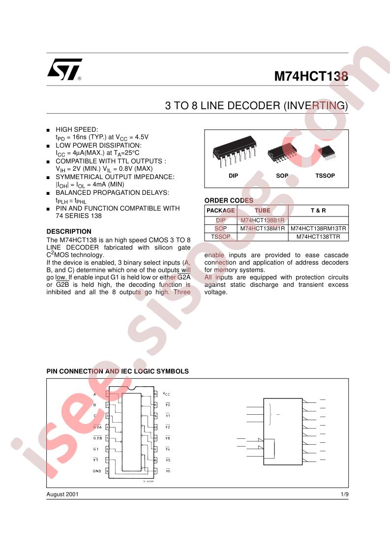 M74HCT138