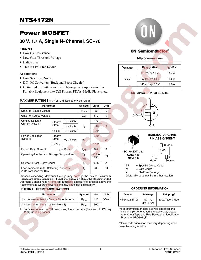 NTS4172N