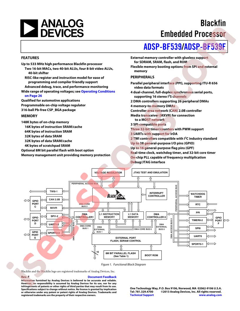 ADSP-BF539,F