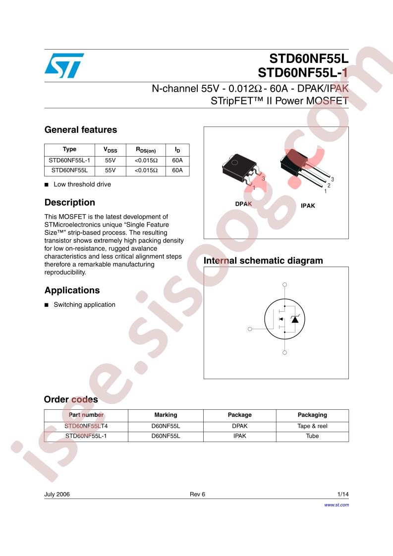 STD60NF55L/-1
