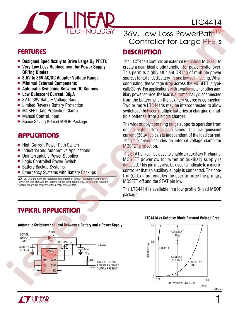 LTC4414 Datasheet