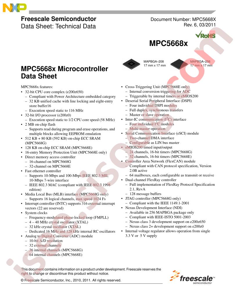 MPC5668x