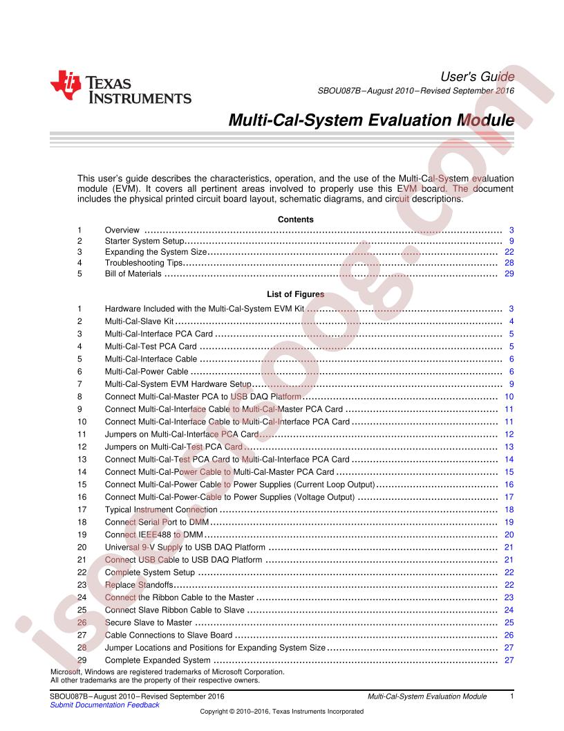 Multi-Cal-System User Guide