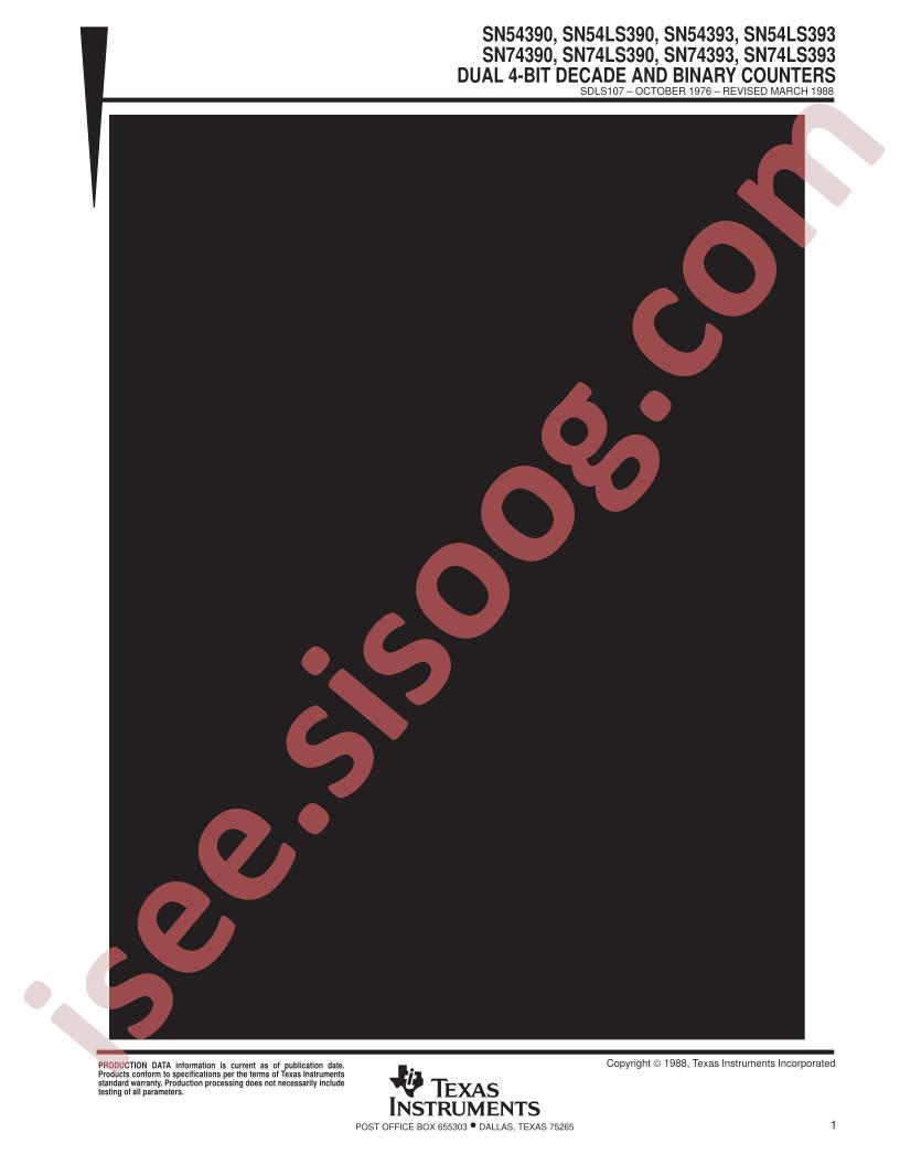 SN54,74(LS)390,393