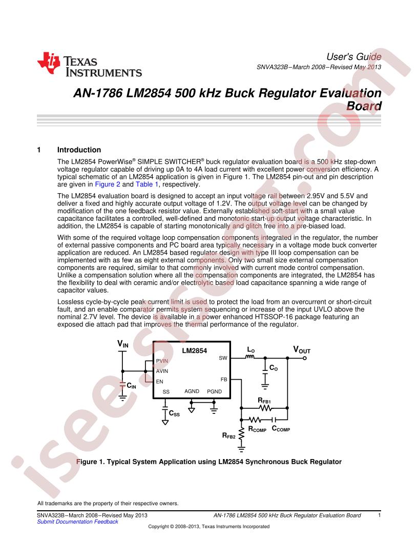 LM2854 Eval Board