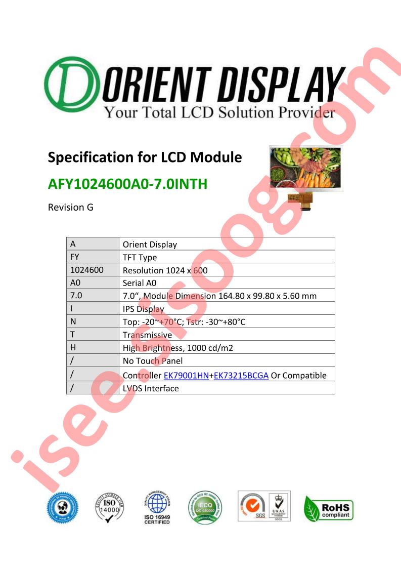 AFY1024600A0-7.0INTH
