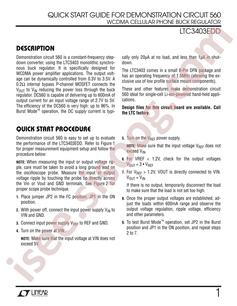 DC560A Quick Start Guide