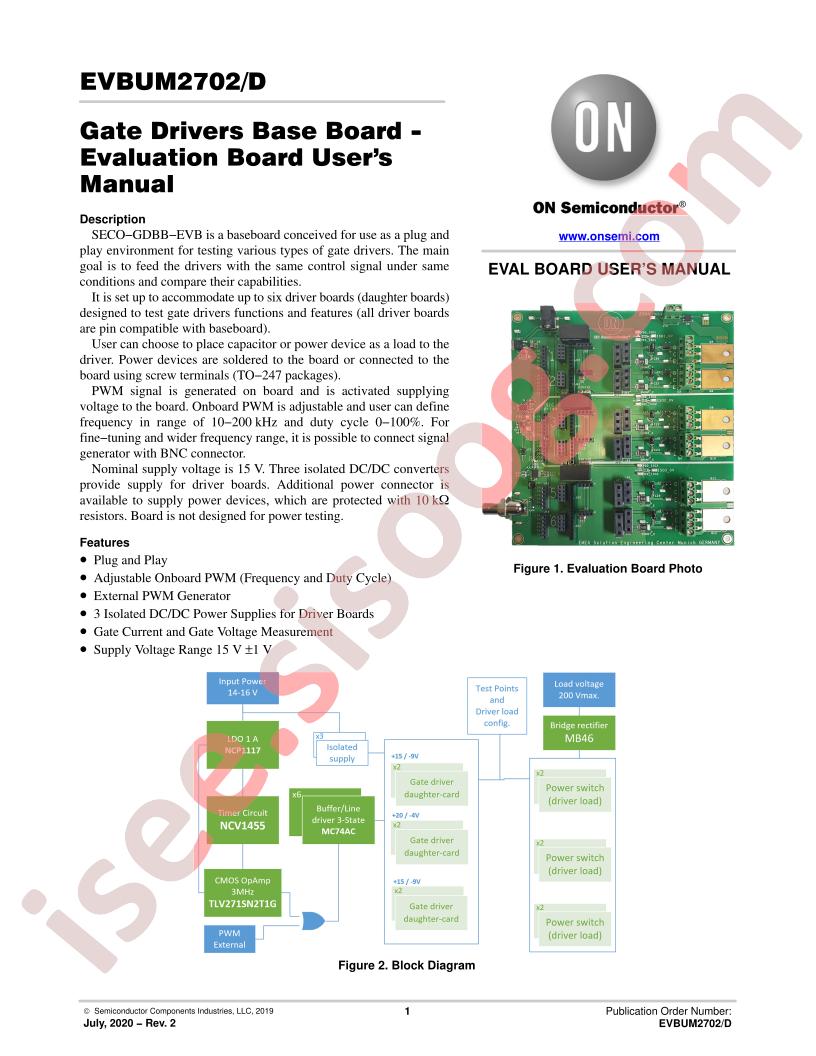 Gate Drivers Base Board - EVB Manual