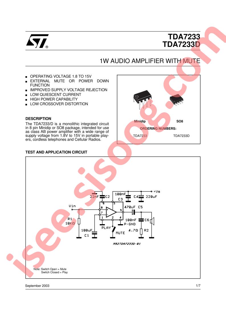 TDA7233/D