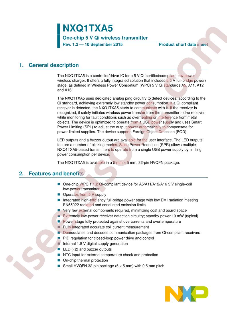 NXQ1TXA5 Datasheet