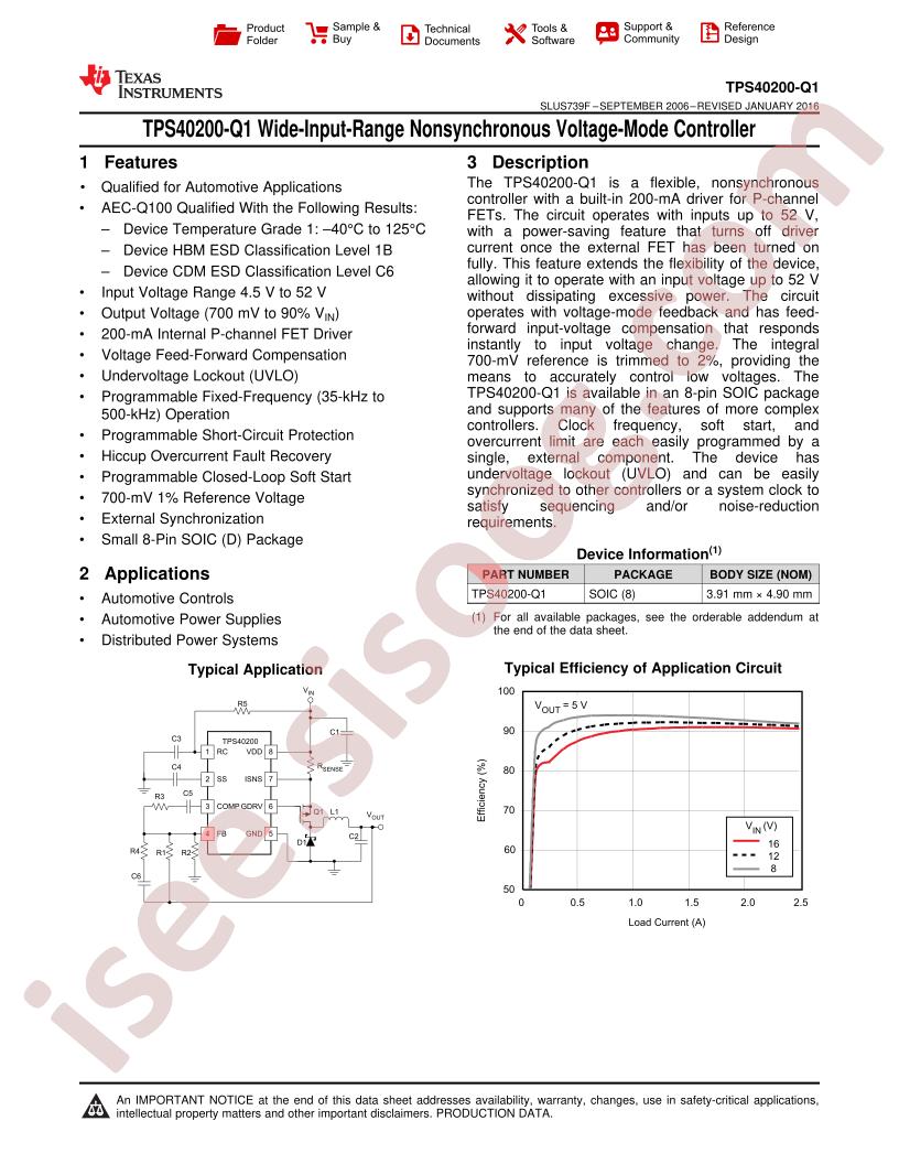 TPS40200-Q1