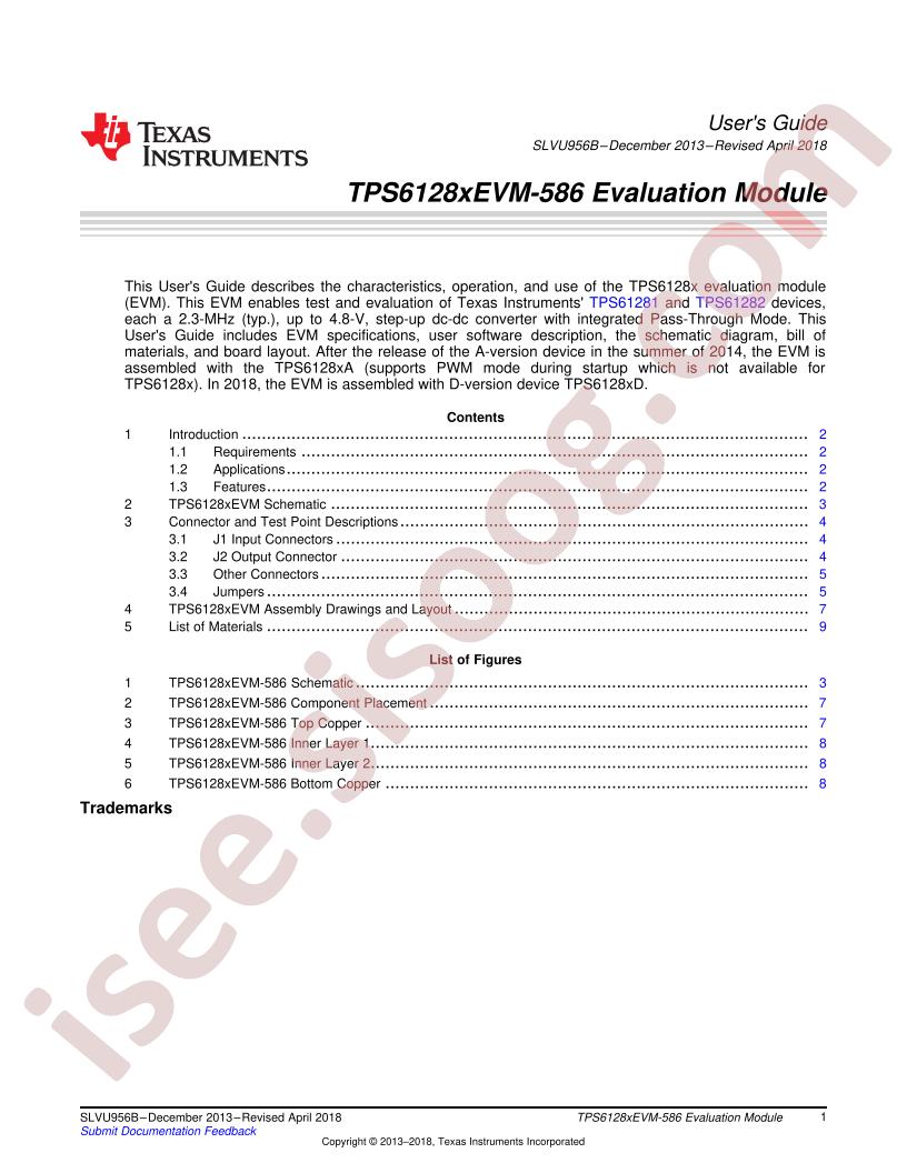 TPS6128(1, 2)EVM-586 User Guide