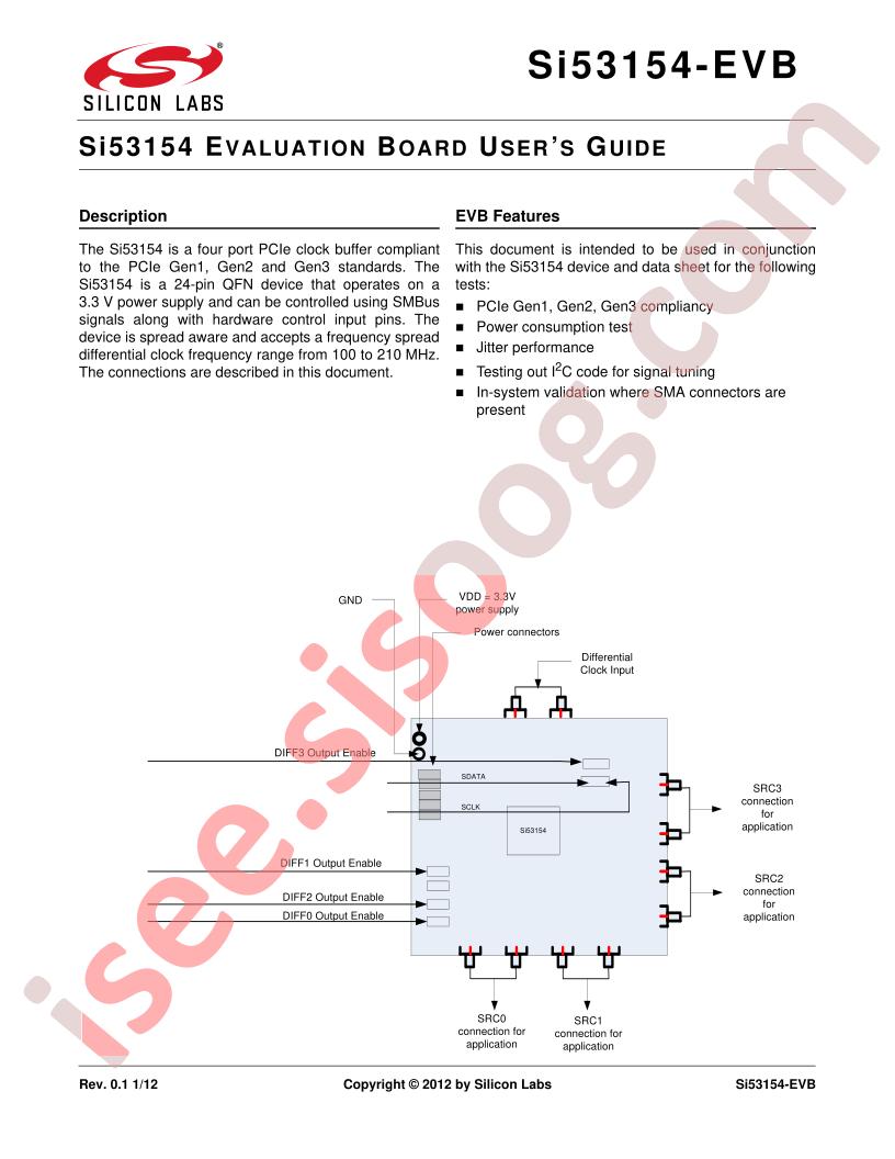 Si53154-EVB Guide