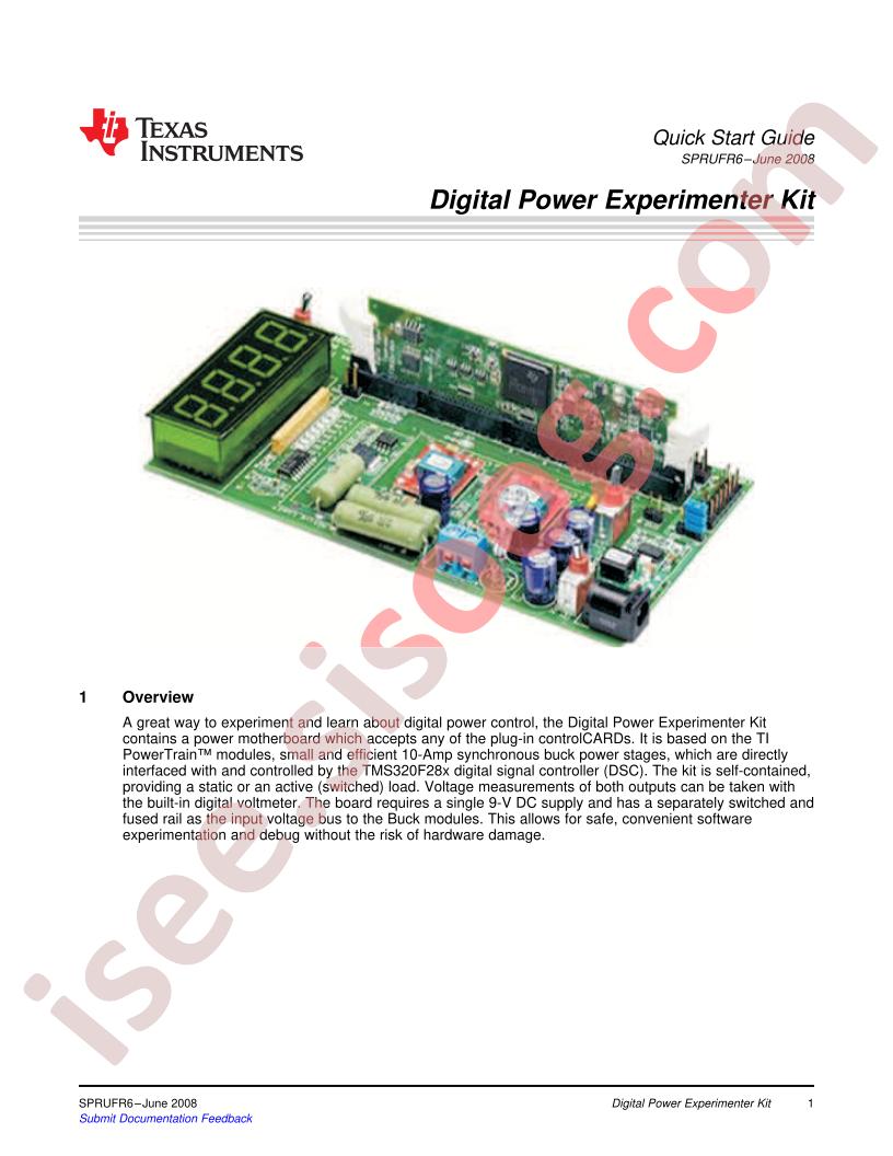 Digital Power Experimenter Kit QS Guide