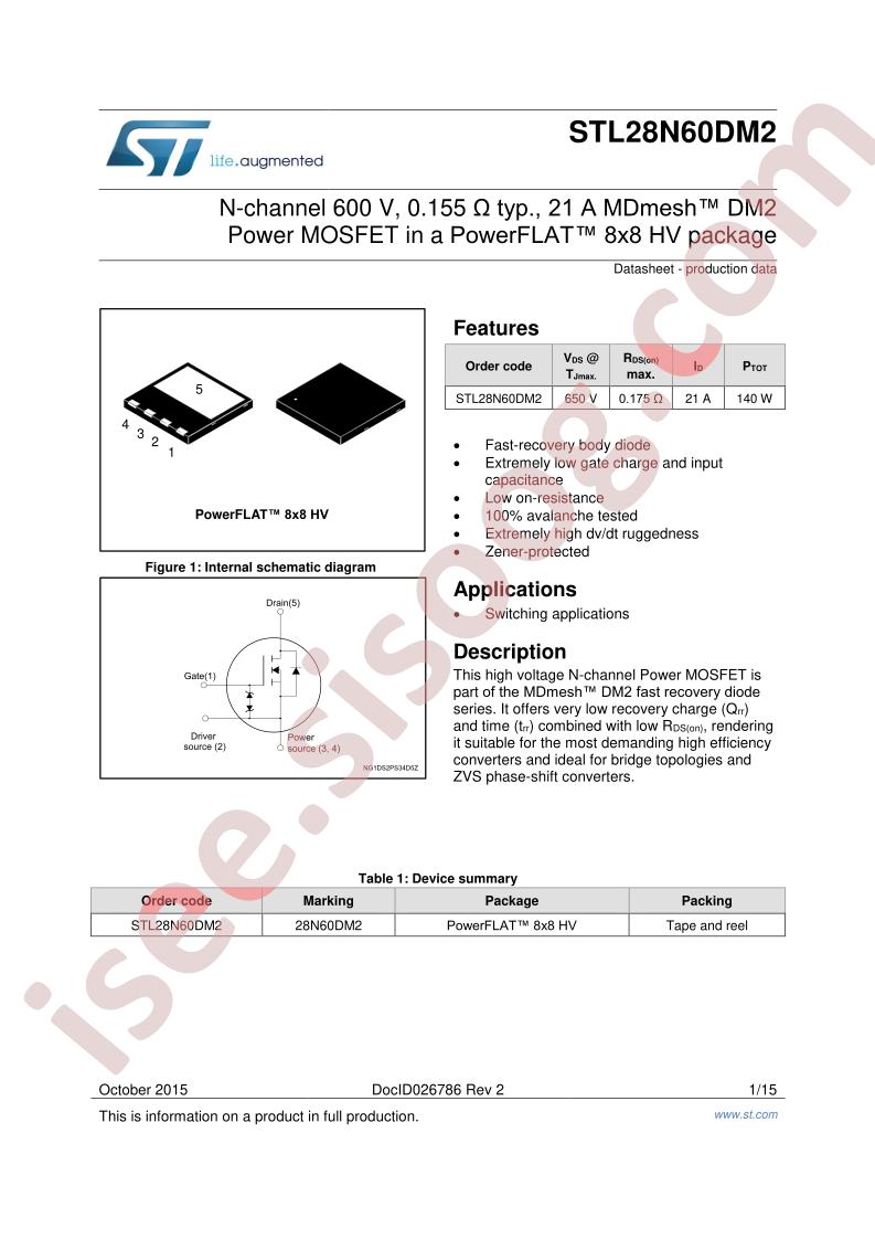 STL28N60DM2