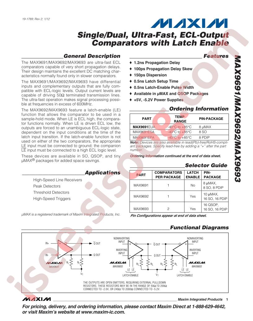 MAX9691-MAX9693