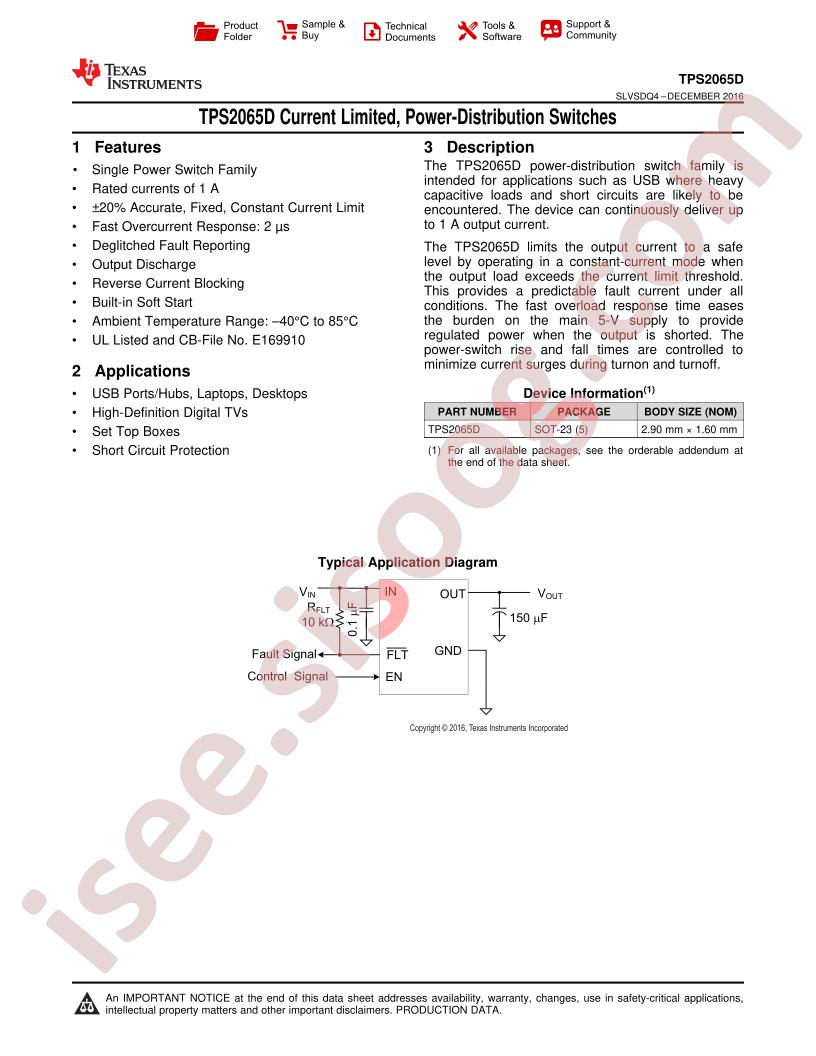 TPS2065D Datasheet