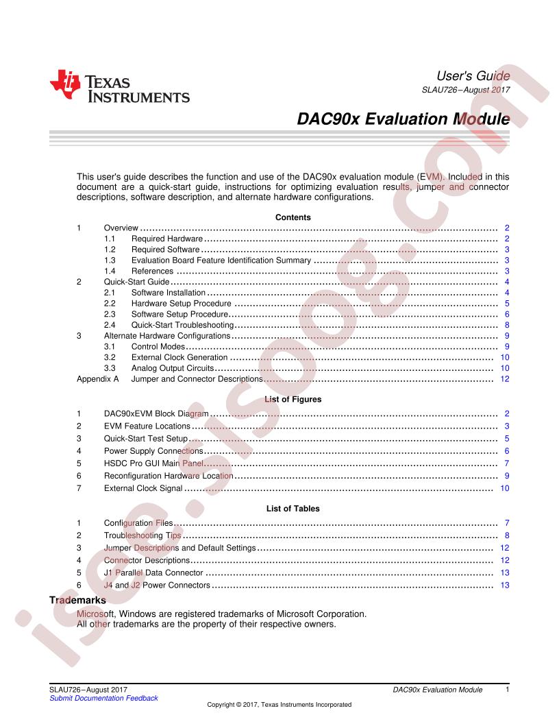 DAC90xEVM User Guide