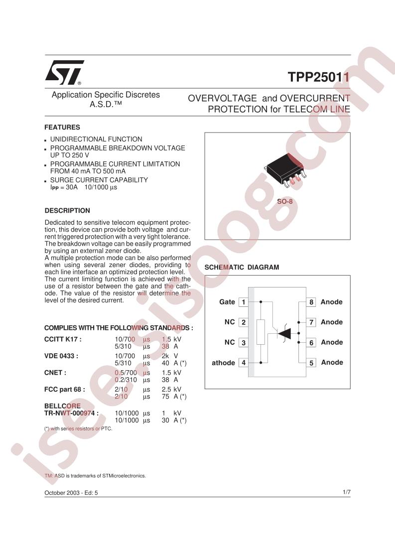 TPP25011 Datasheet