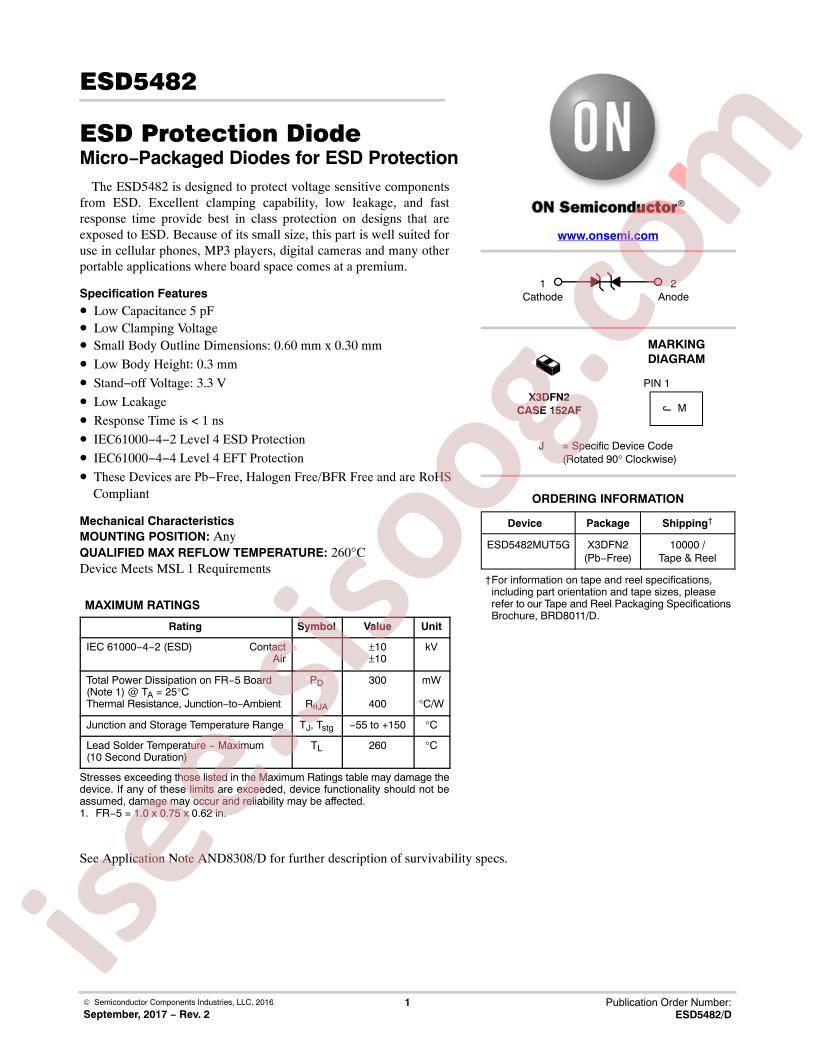 ESD5482MUT5G
